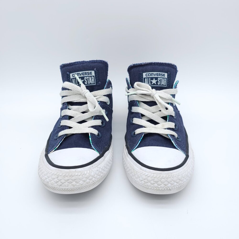 Converse All Star Low Top Sneakers Women US 6 Blue Canvas Lace Up Shoes - Picture 8 of 16
